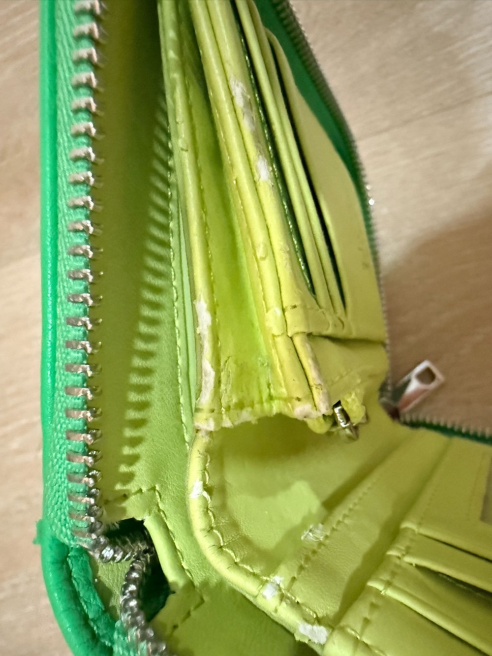 Desigual Green Zip Wallet - Picture 7 of 7